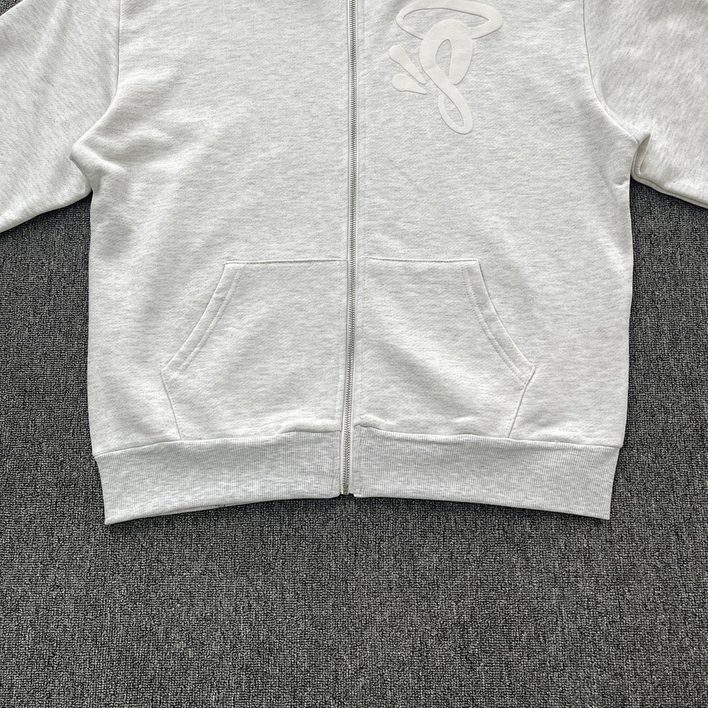 Zip Hoodie White