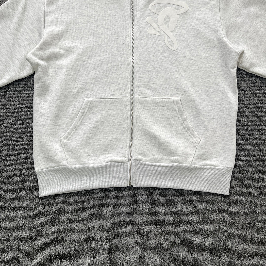 Zip Hoodie White