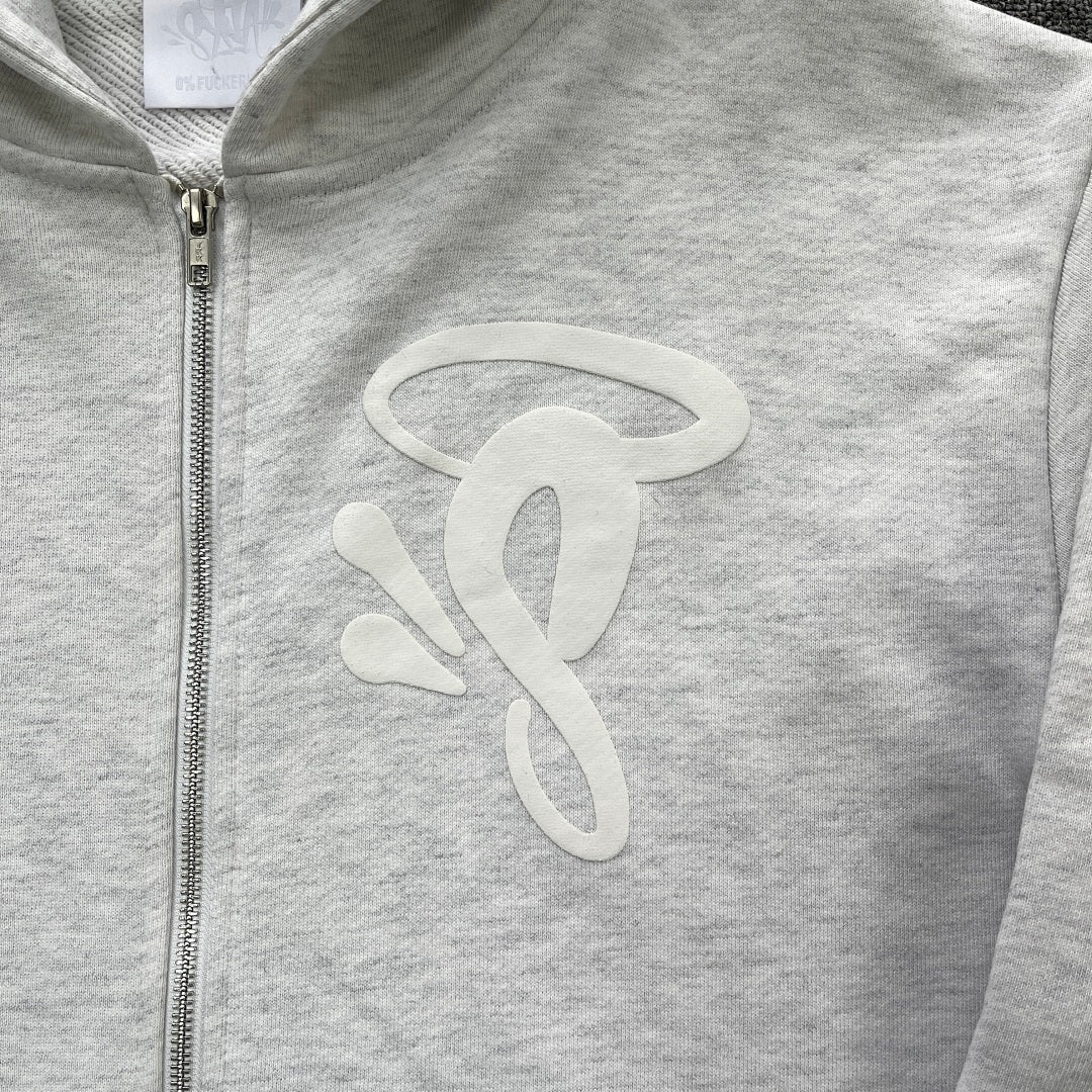 Zip Hoodie White