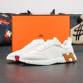 Hermes Bouncing Sneaker - White/Tan/Red
