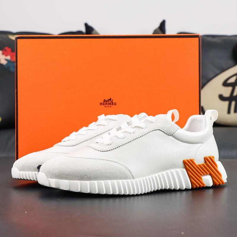 Hermes Bouncing Sneaker - White/Grey
