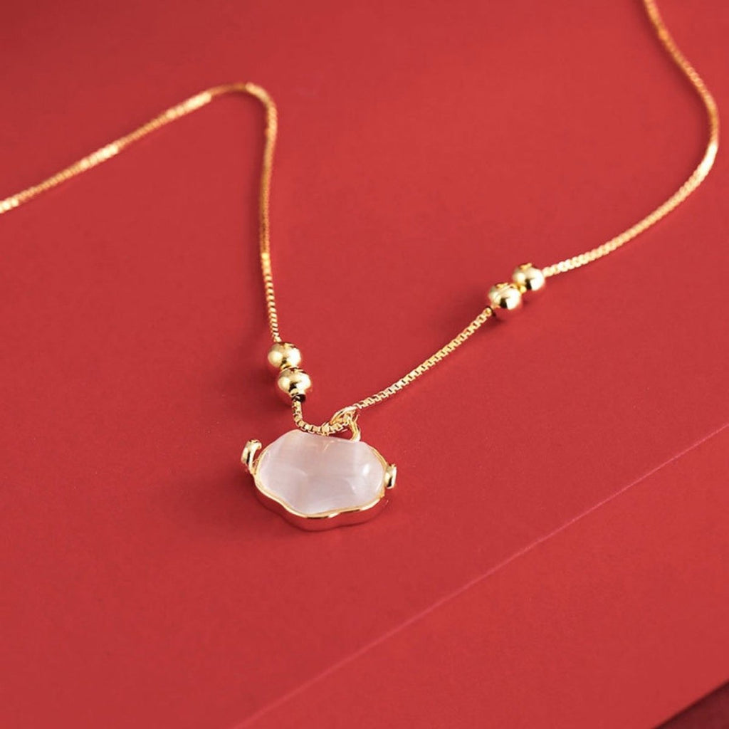 Cat`s Eye Stone Protection 925 Silver Necklace