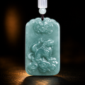 The Guardian of Fortune: Natural Jade Pixiu Prosperity Pendant-Wealth. Protection & Good Fortune