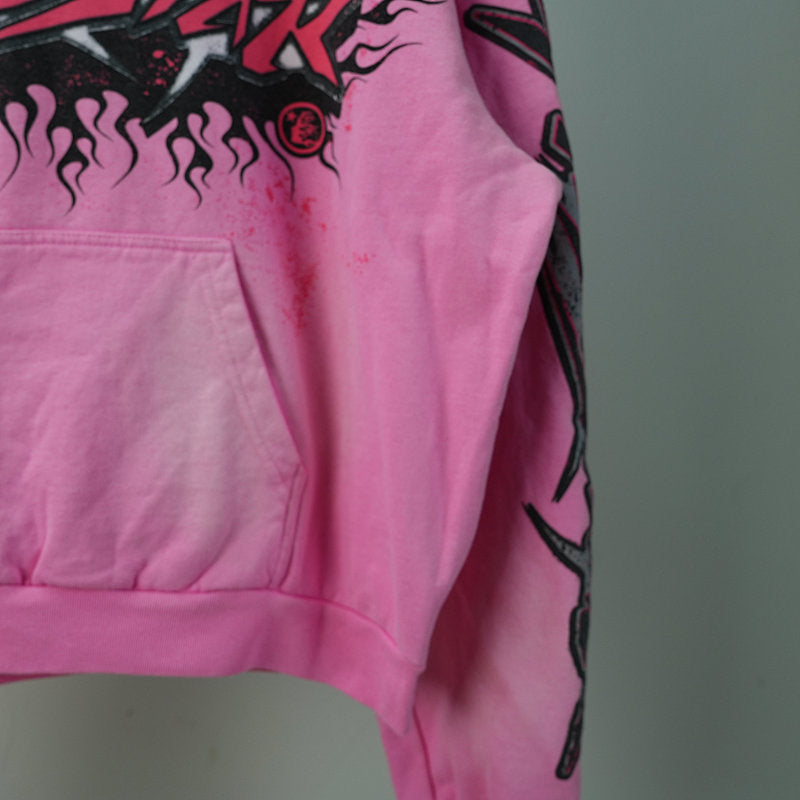 Hellstar Brainwashed With Brain Hoodie Pink