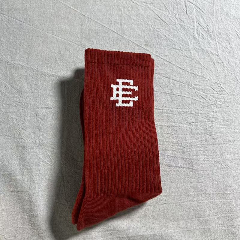 Eric Emanuel EE Logo Ribbed Crew Socks