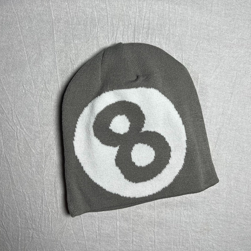 8-Ball Beanies - Blue/Gray/Pink/Black/Red/Brown
