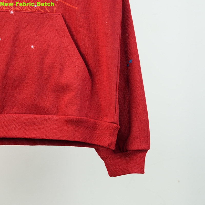 Sp5Der Worldwide Red Angel Number 555 Hoodie