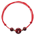 Cinnabar Anklet-Red String Bodhi Beads
