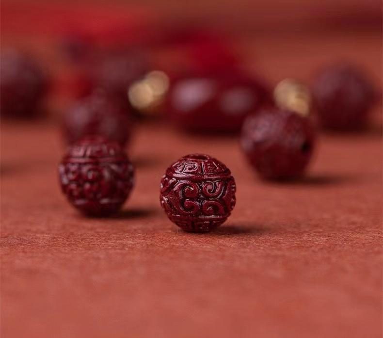Cinnabar Anklet-Red String Bodhi Beads