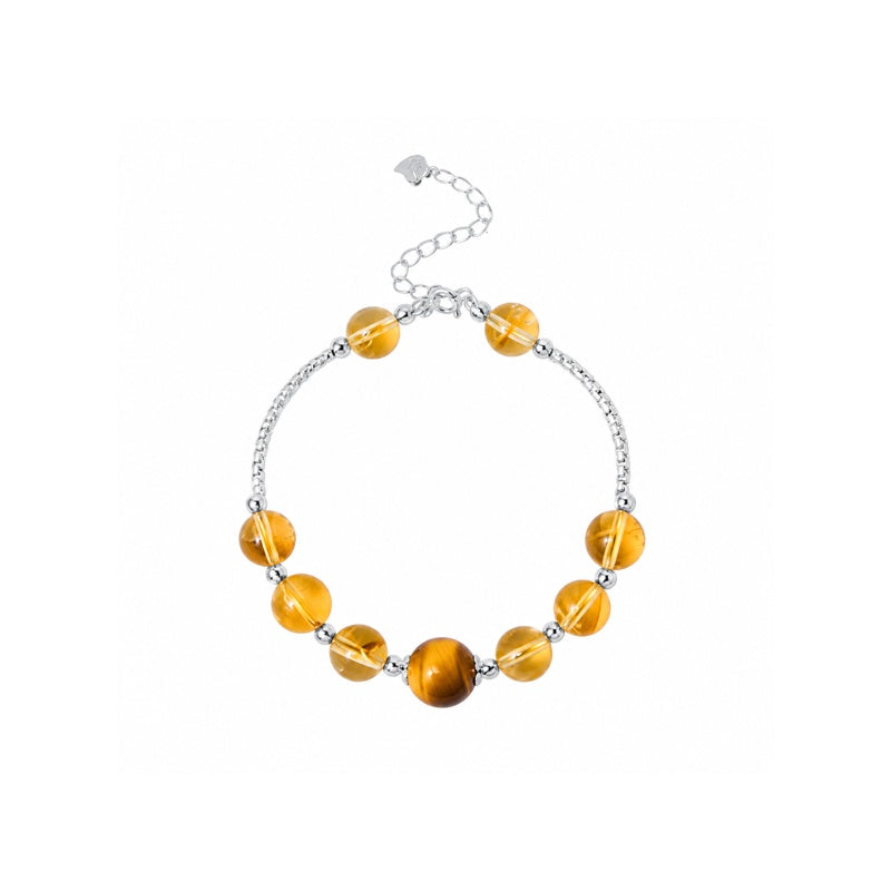Golden Radiance-Citrine Tiger's Eye Bracelet