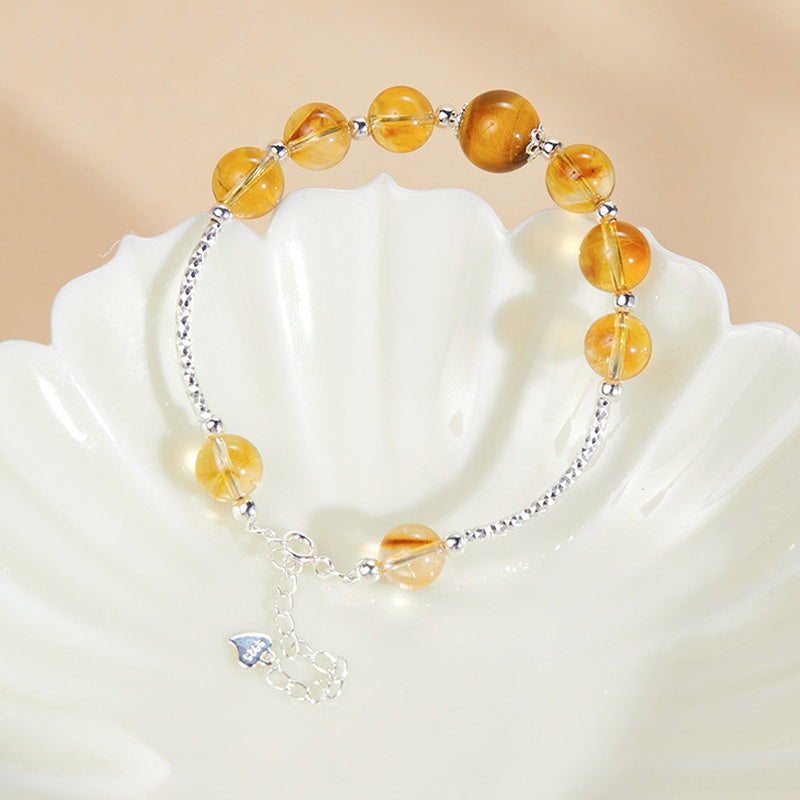 Golden Radiance-Citrine Tiger's Eye Bracelet