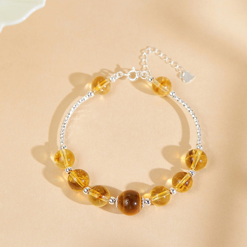 Golden Radiance-Citrine Tiger's Eye Bracelet