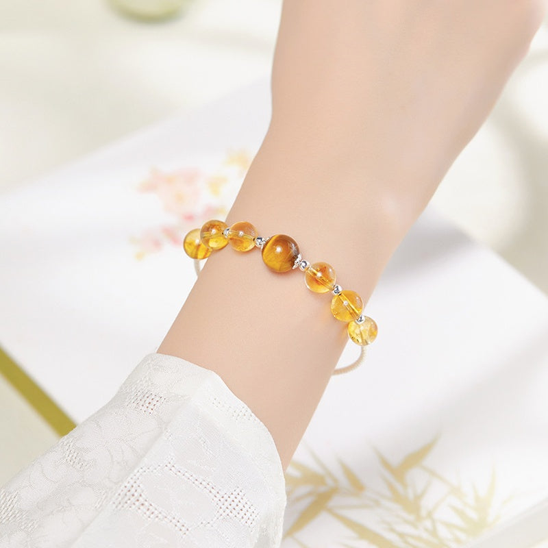 Golden Radiance-Citrine Tiger's Eye Bracelet
