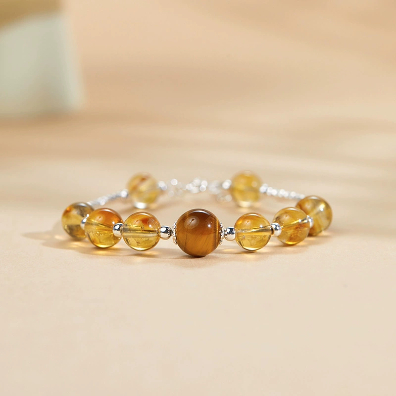 Golden Radiance-Citrine Tiger's Eye Bracelet