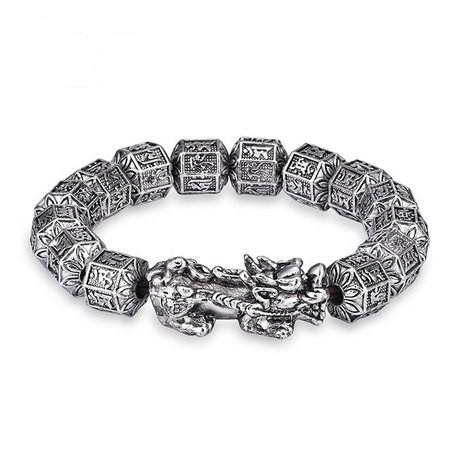 Classical Silver Pixiu Bracelet