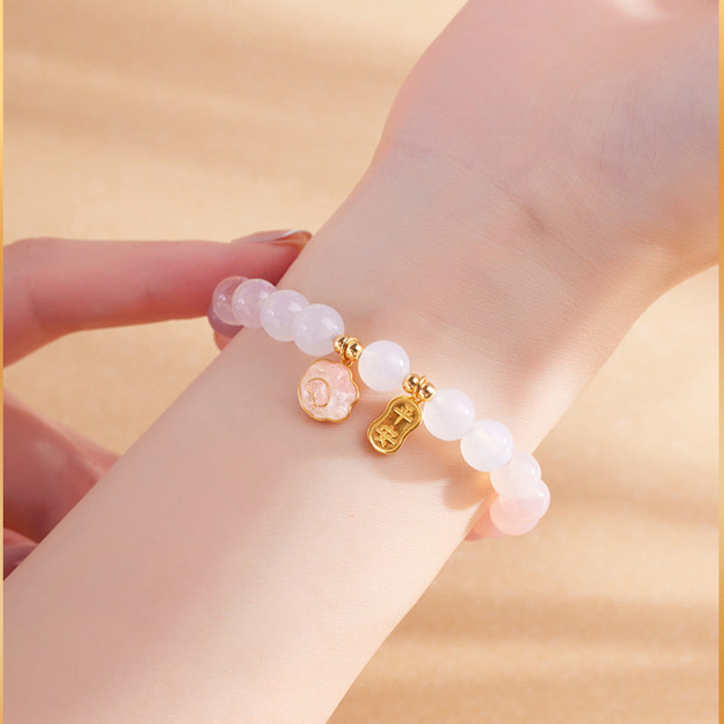 Gentle Harmony-Crimson Agate Cat Paw S925 Silver Bracelet