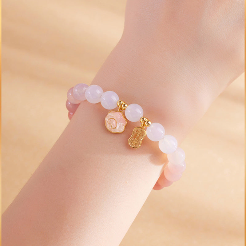 Gentle Harmony-Crimson Agate Cat Paw S925 Silver Bracelet
