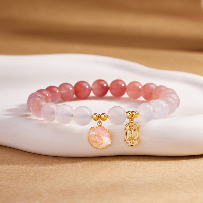 Gentle Harmony-Crimson Agate Cat Paw S925 Silver Bracelet