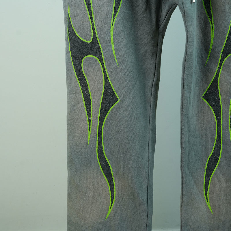 Hellstar Future Fames Sweatpants Grey/Green
