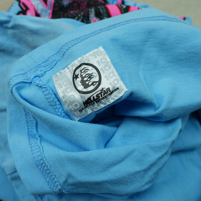 Hellstar Neuron Tour T-Shirt Light Blue