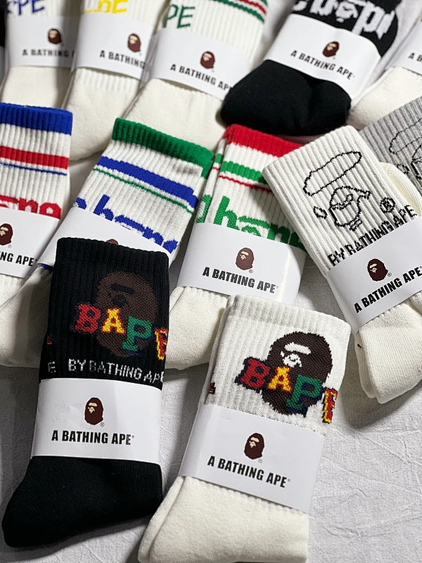 A Bathing Ape Socks - Multicolor