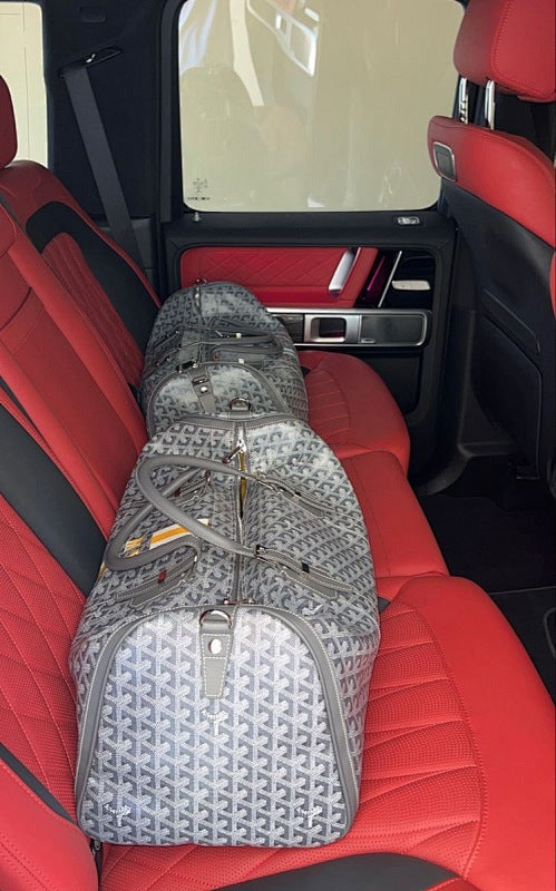 Goyard Monogram Canvas Duffle Travel Bag