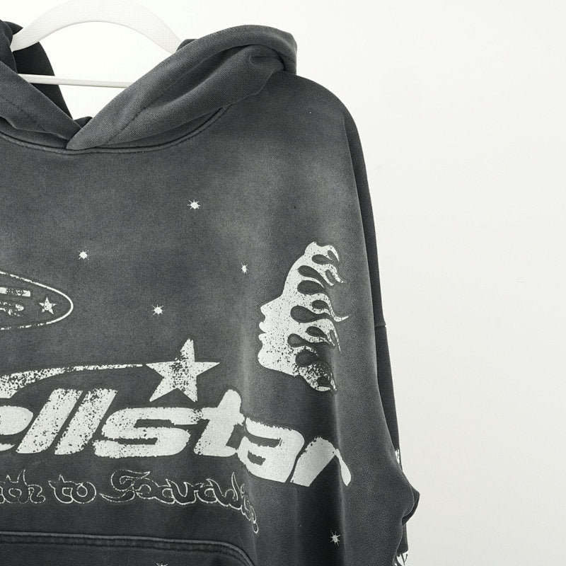 Hellstar Racer Hoodie Sweatshirt Vintage Black