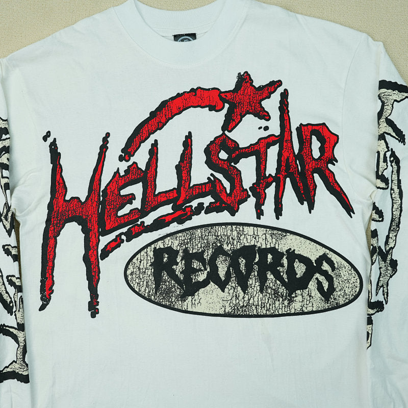Hellstar White Studios Records Long Sleeve