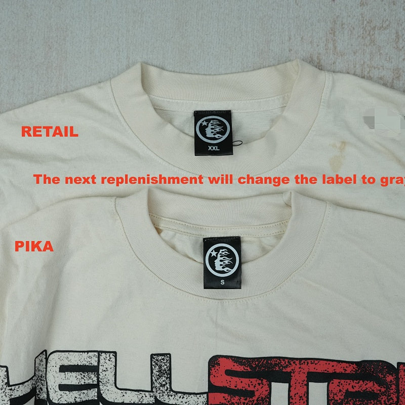 Hellstar Studios Cranium Short Sleeve Tee Shirt Cream