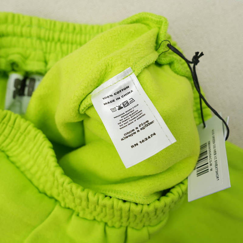 Sp5Der Og Web V2 Sweatshort Acid Green