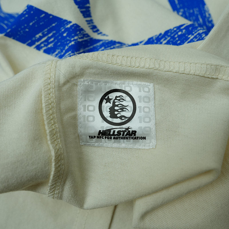 Hellstar Beat Us! T-Shirt White/Blue