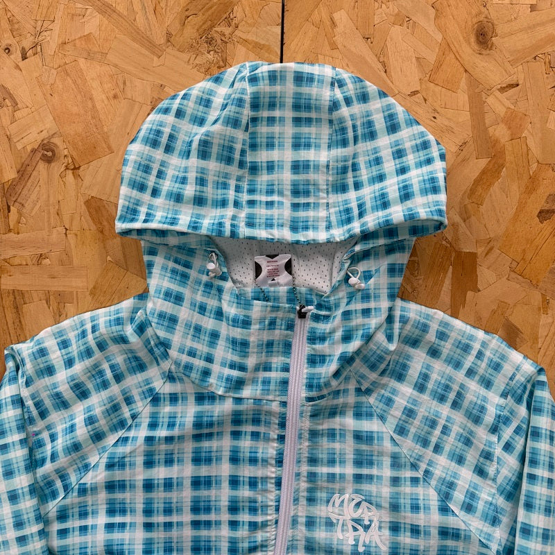 Mertra Zip Up - Blue Checkered