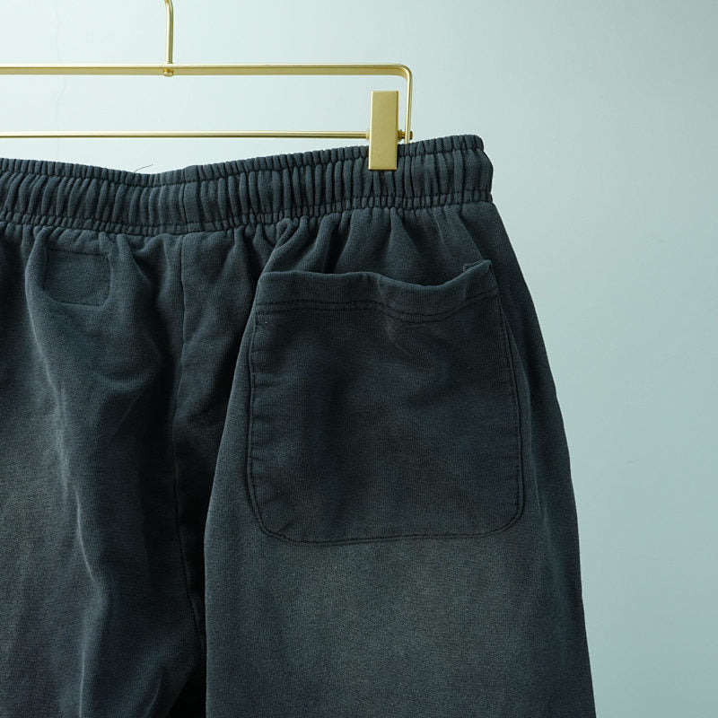Hellstar No Guts No Glory Closed Elastic Bottom Sweatpants Midnight Dye Black