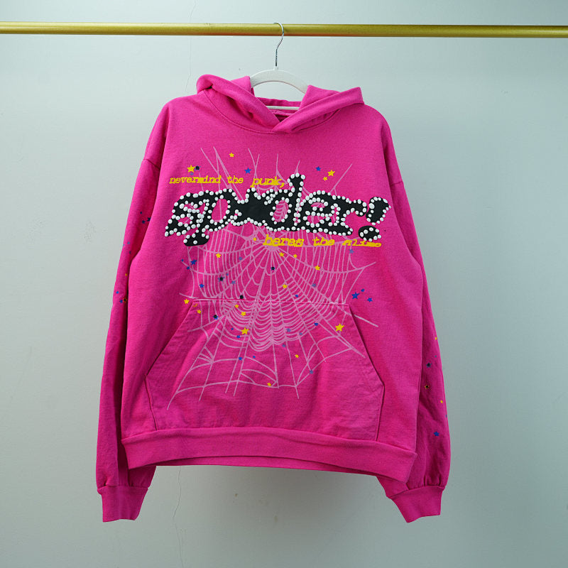 Sp5der P*NK V2 Hoodie Pink
