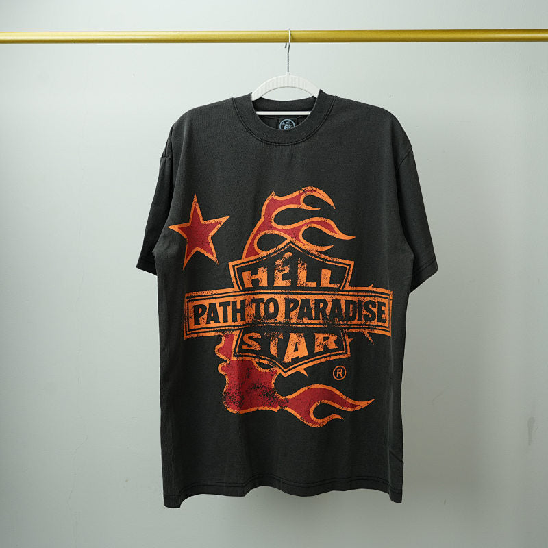 Hellstar Studios Biker Tour Short Sleeve Tee Shirt Black