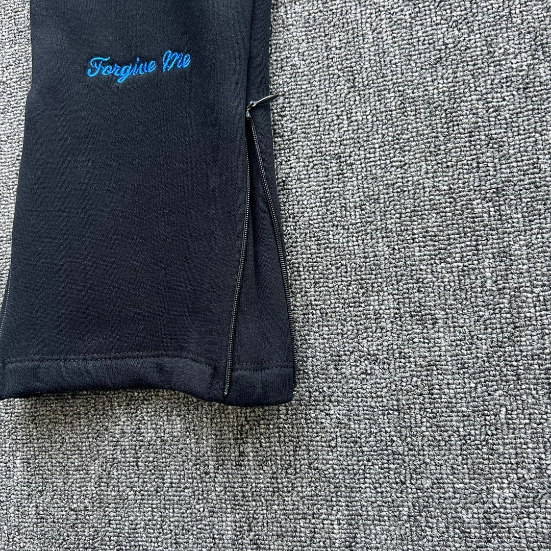 Hoodie Set Black Blue