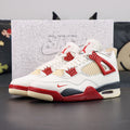 Air Jordan 4 Retro - Sail/Fire Red/Muslin/Black
