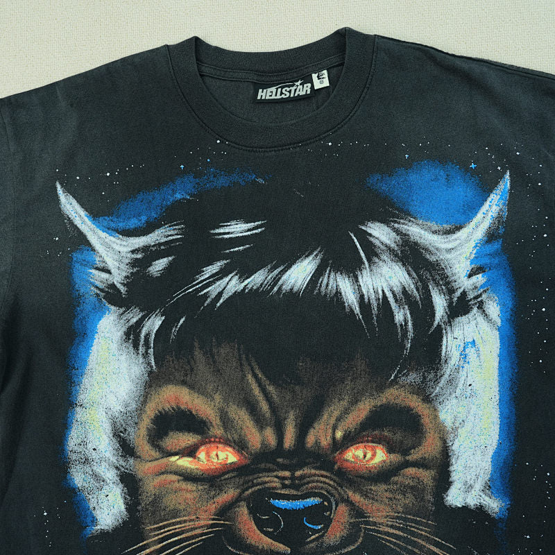 Hellstar Full Moon T-Shirt Black