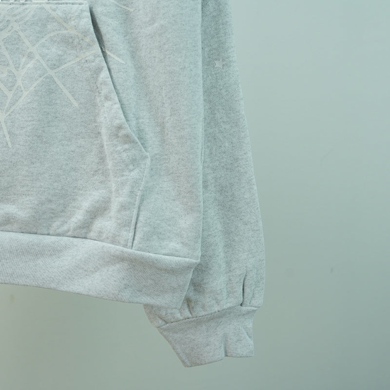 Sp5der Arach NY Phobia Hoodie Ash Grey
