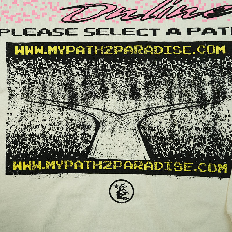 Hellstar Pixel L/S Tee White