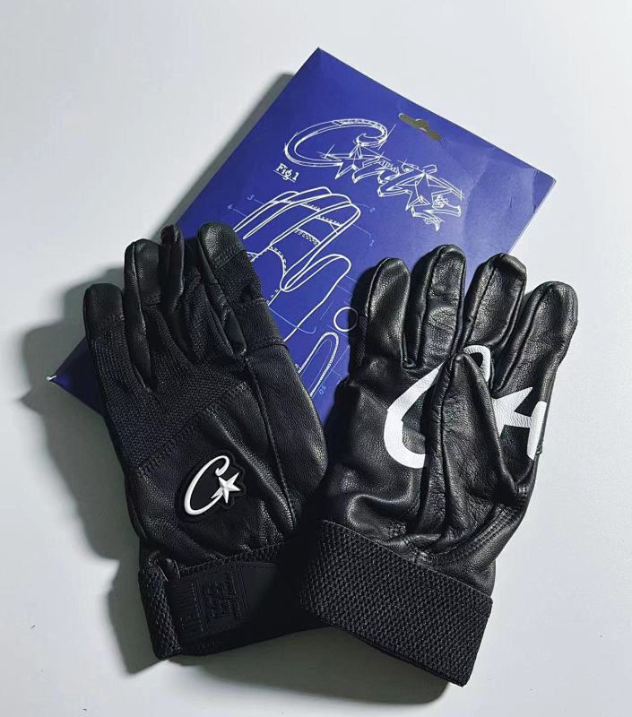 Nike Leather Gloves - Black/White/Blue
