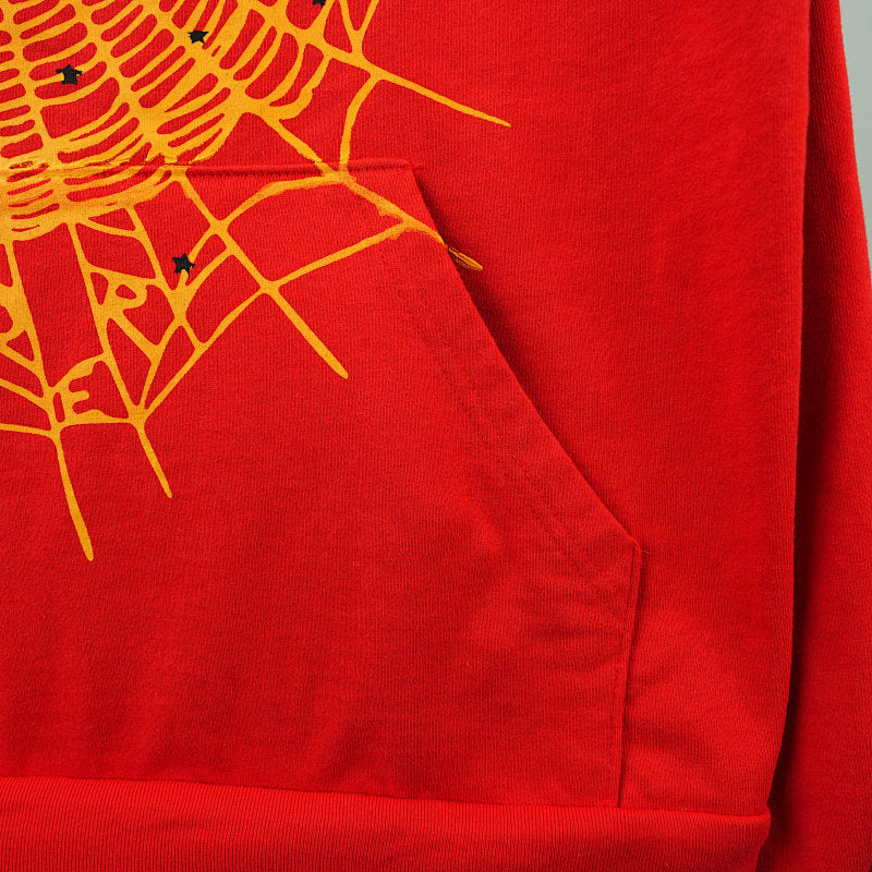 Sp5der P*NK V2 Hoodie Red