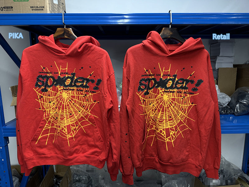 Sp5der P*NK V2 Hoodie Red