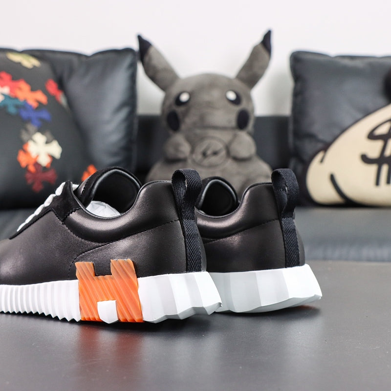 Hermes Bouncing Sneaker - Black/Orange