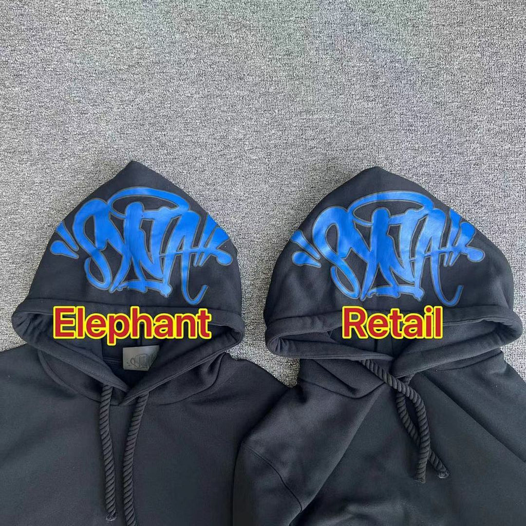 Hoodie Set Black Blue