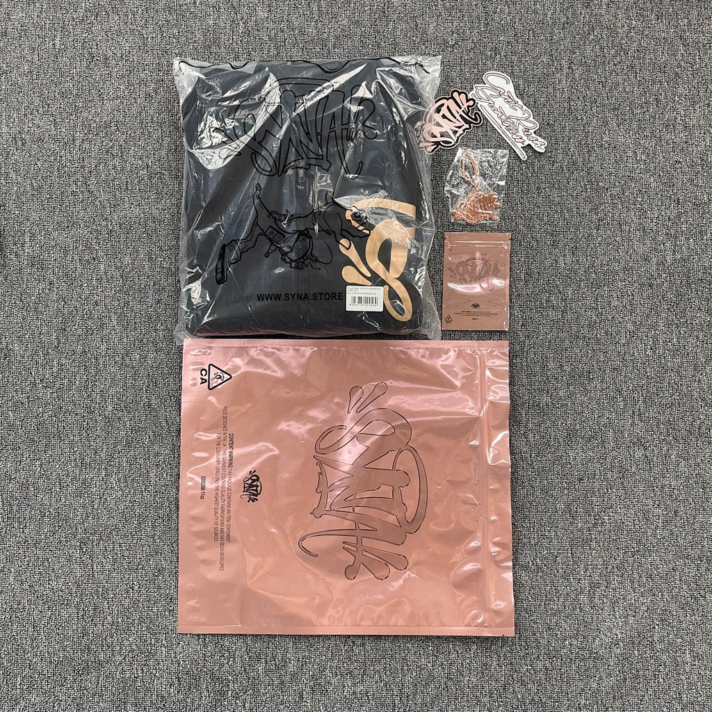 Zip Hoodie Rose Gold
