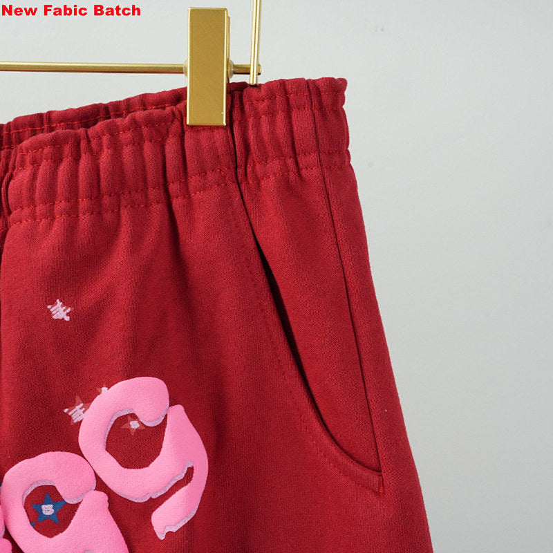 Sp5Der Worldwide Red Angel Number 555 Sweatpants