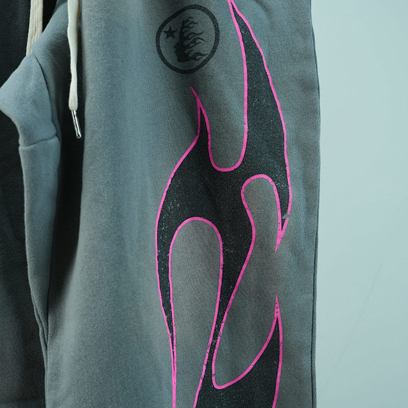 Hellstar Grey Future Flame Sweatpants