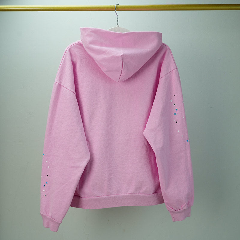 Sp5der OG Web Hoodie Pink