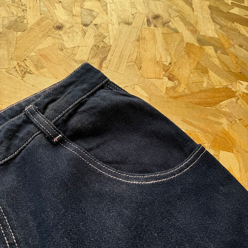 Mertra Reverse Bigstep Denim - Indigo/Pink